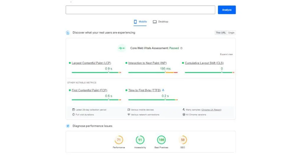 1. Google PageSpeed Insights