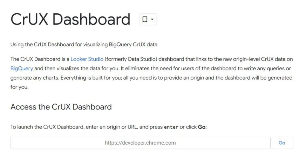3. CrUX Dashboard