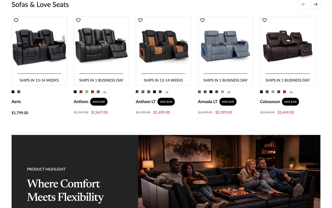 Seatcraft product range presentation