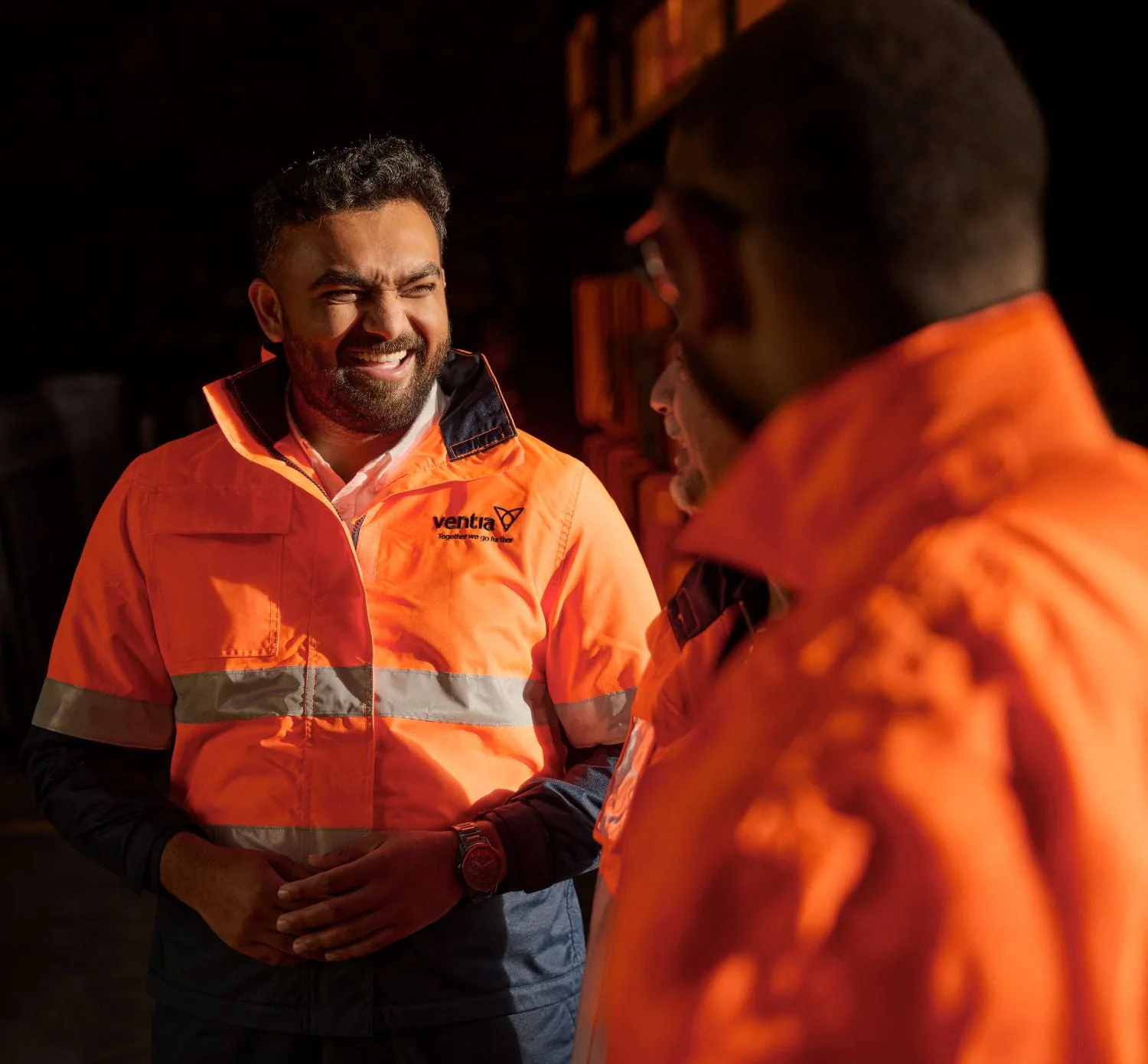 Ventia team members on site